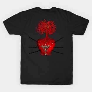 Awesome heart with celtic tree T-Shirt